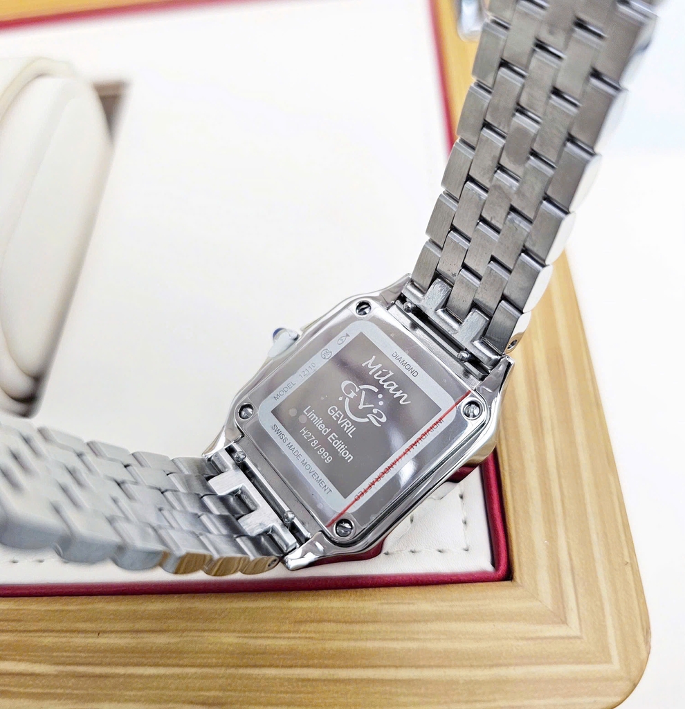 Đồng Hồ Nữ GV2 By Gevril Quartz Milan Diamond Swiss Limited Edition 12110B