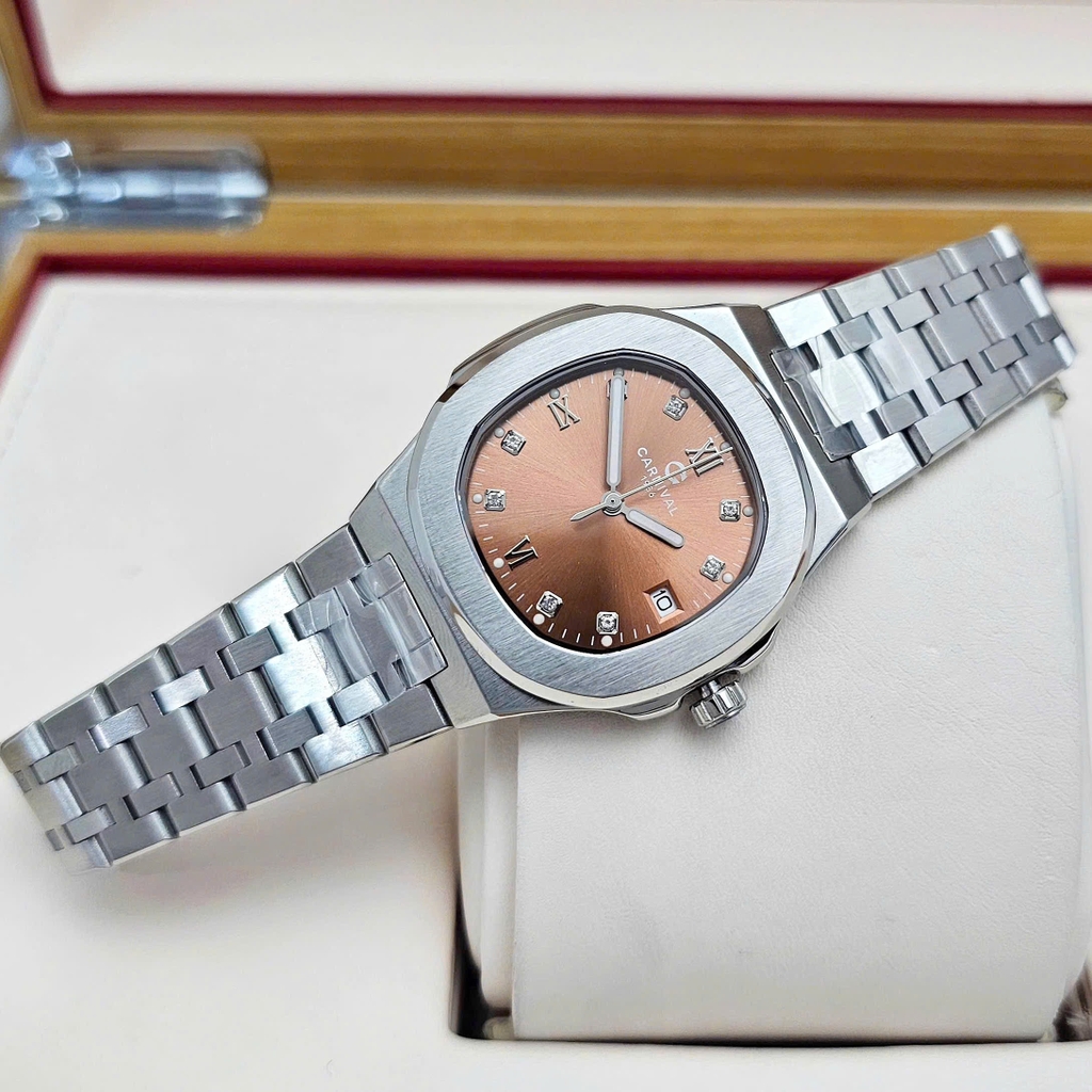 Đồng Hồ Nữ Carnival Quartz 8160L-VT-N