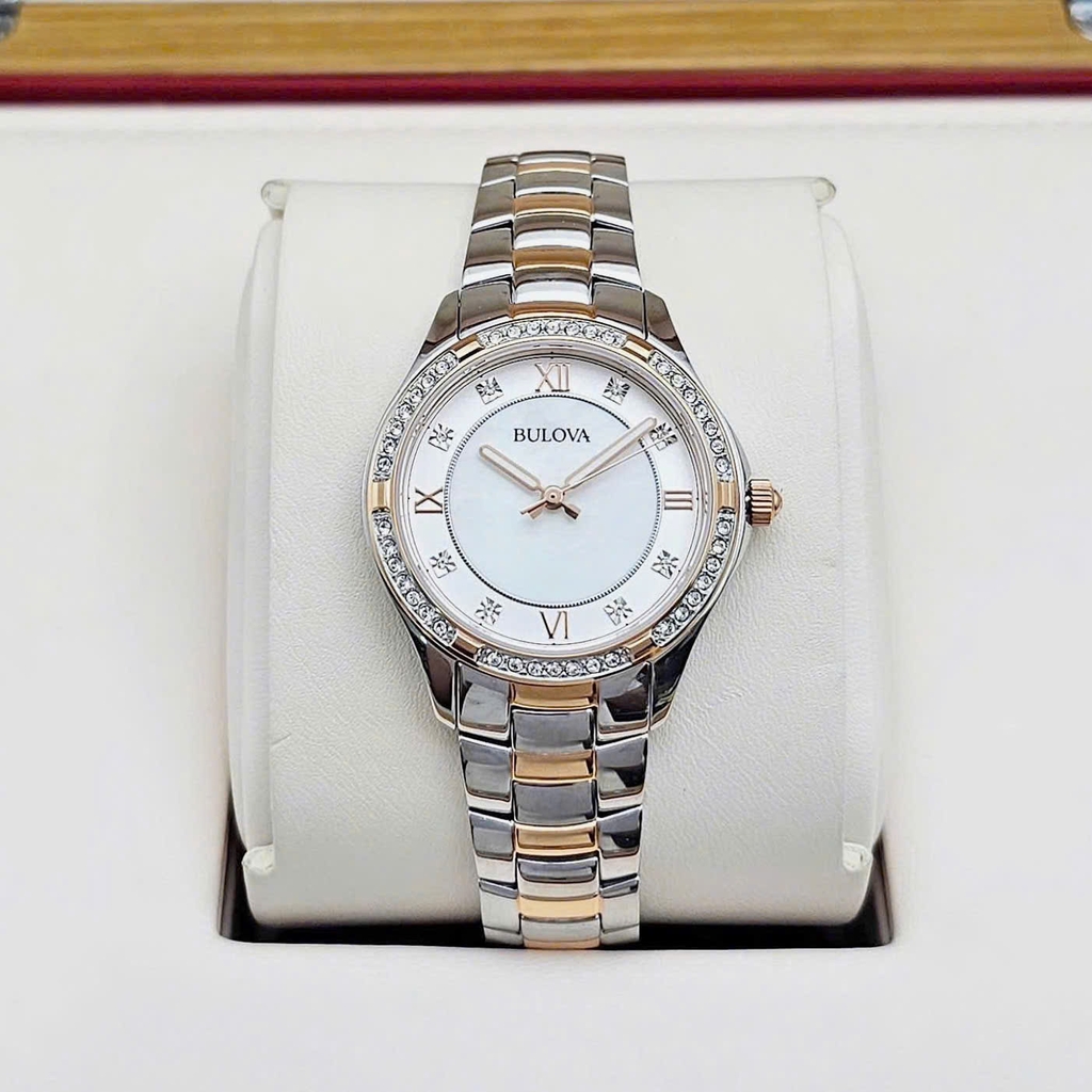 Đồng Hồ Nữ Bulova Quartz Crystal Accents 98L304