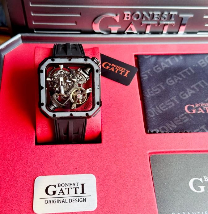 Đồng Hồ Nam Bonest Gatti Automatic Mechanical Movement BG5804-A2 ( BG5804 ) Mặt Vuông Black