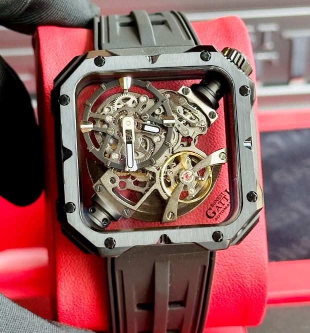 Đồng Hồ Nam Bonest Gatti Automatic Mechanical Movement BG5804-A2 ( BG5804 ) Mặt Vuông Black