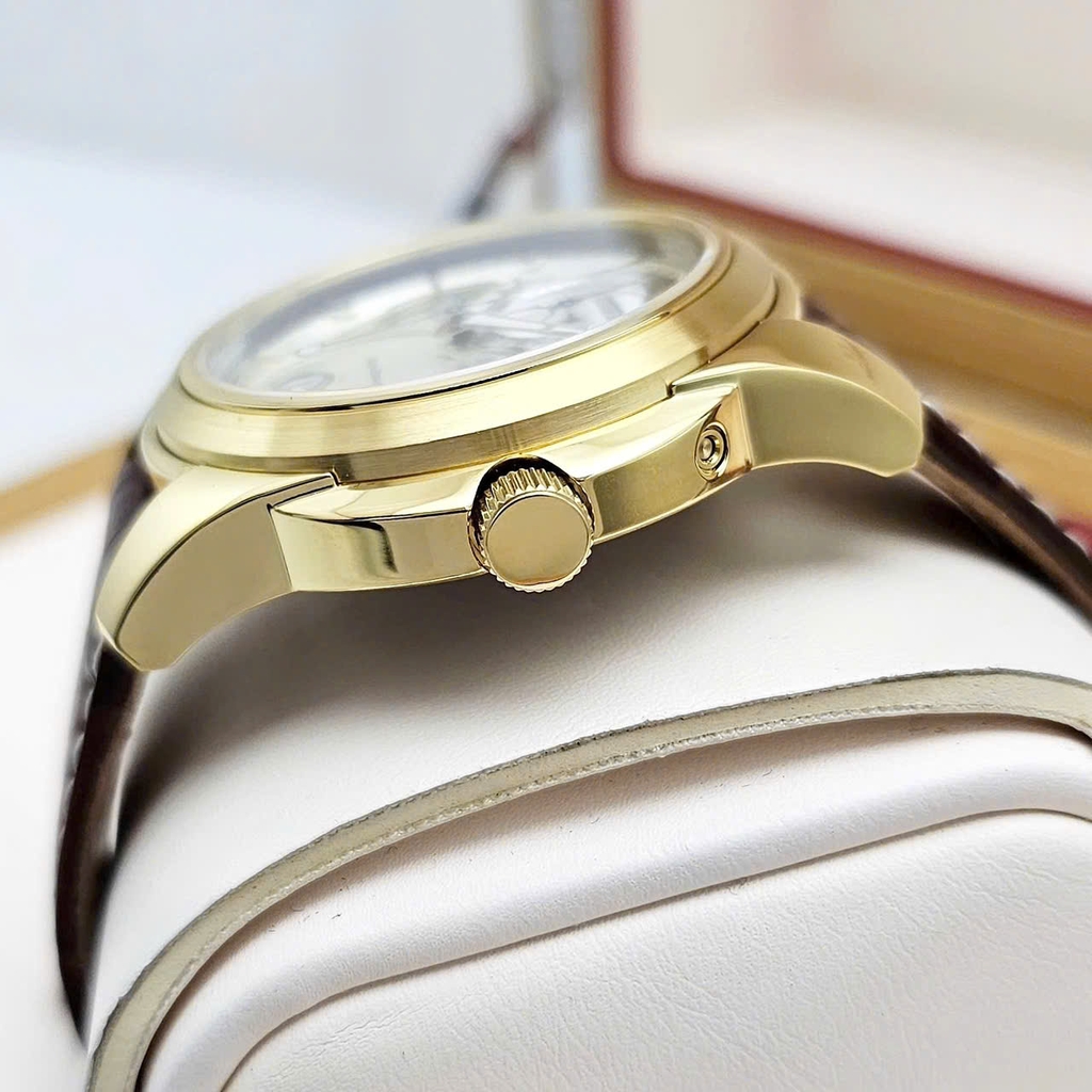 Đồng Hồ Nam Citizen Quartz Eco-Drive Calendrier Moon Phase Gold BU0082-06P