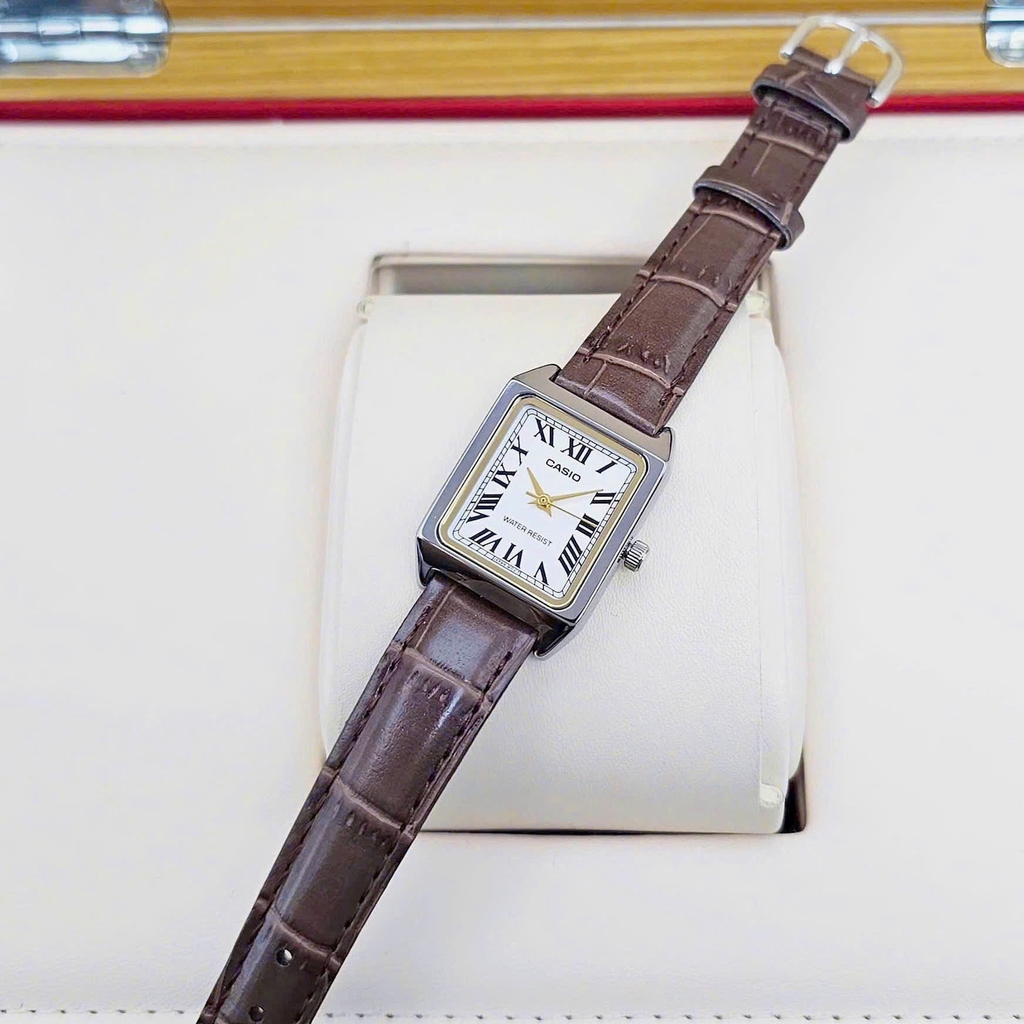 Đồng Hồ Nữ Casio Quartz LTP-V007L-7B2UDF Dây Da