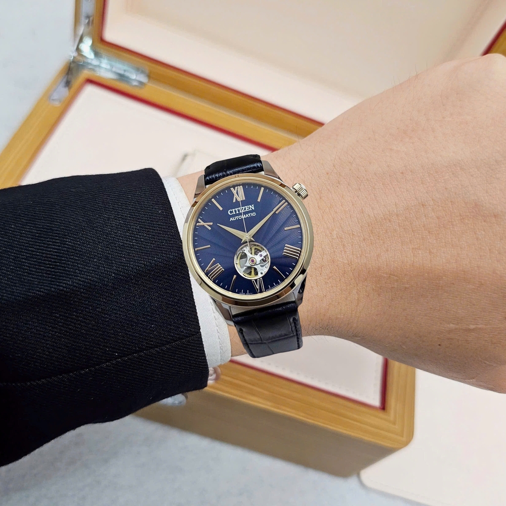 Đồng Hồ Nam Citizen Automatic Mechanical Open Heart NH9136-02L