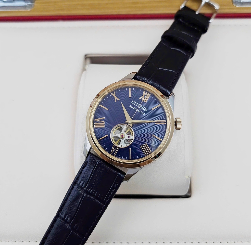 Đồng Hồ Nam Citizen Automatic Mechanical Open Heart NH9136-02L