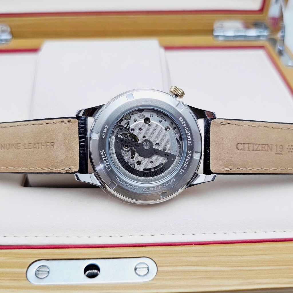 Đồng Hồ Nam Citizen Automatic Mechanical Open Heart NH9136-02L