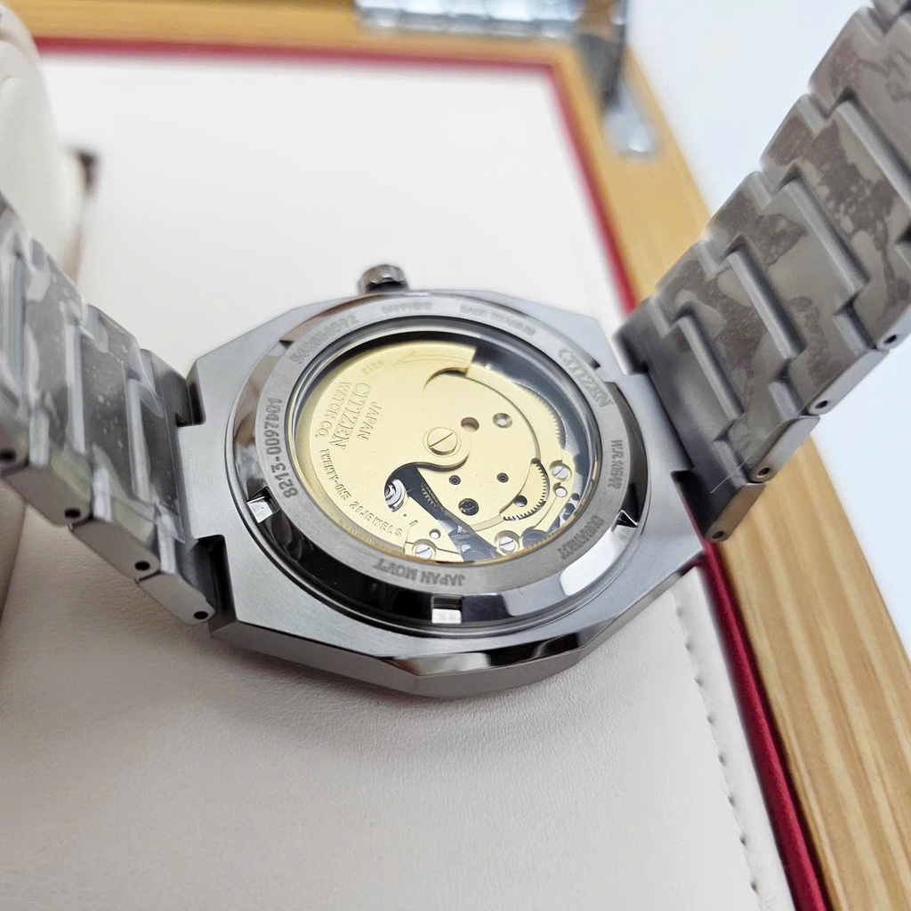 Đồng Hồ Nam Citizen Automatic Zenshin Mechanical Super Titanium NJ0180-80L