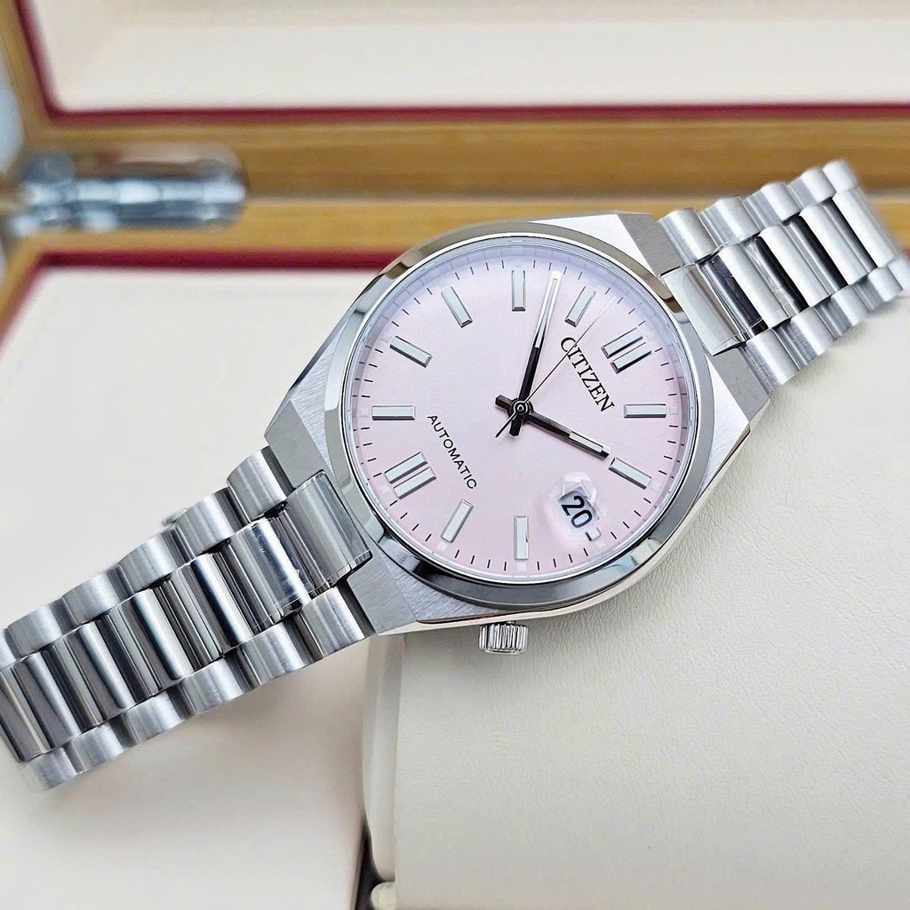 Đồng Hồ Unisex Citizen Automatic Tsuyosa 37mm Pink NJ0200-50Z