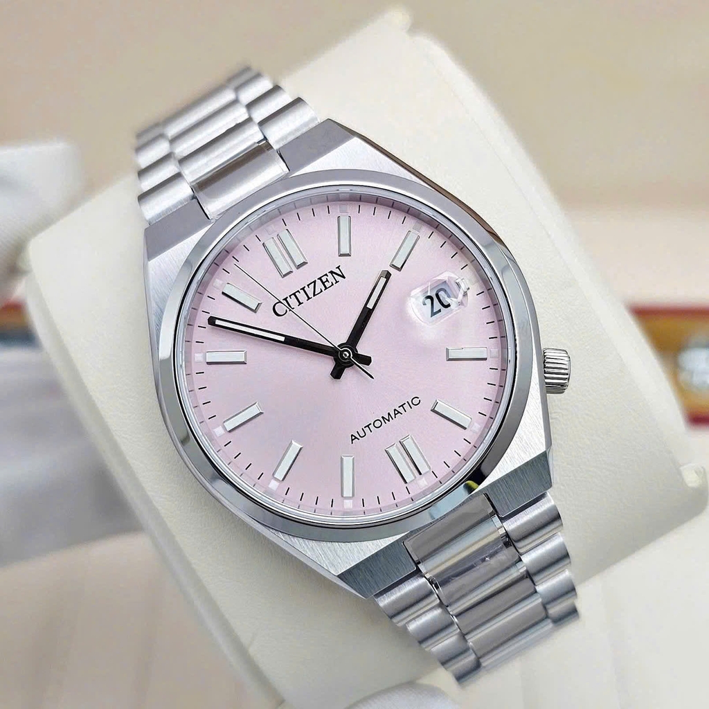 Đồng Hồ Unisex Citizen Automatic Tsuyosa 37mm Pink NJ0200-50Z