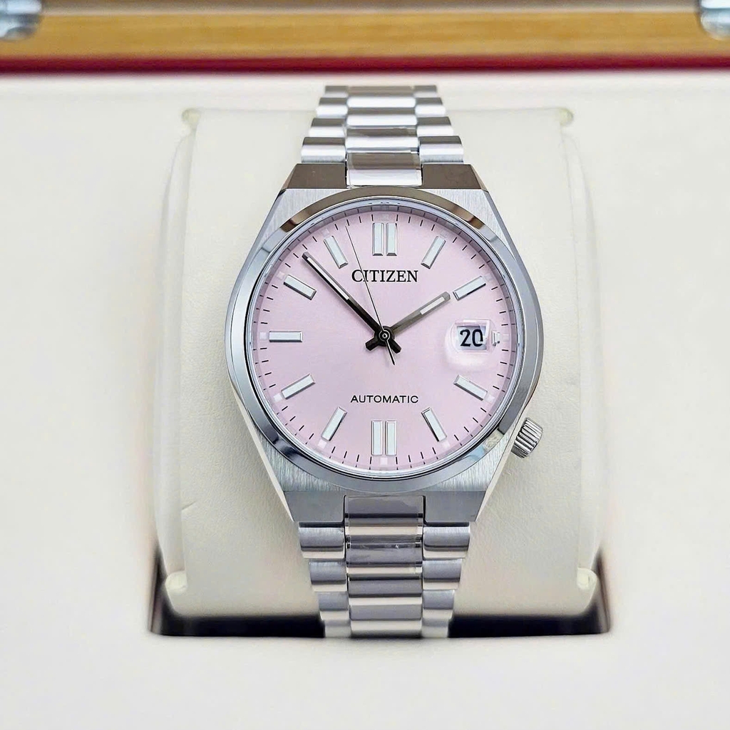 Đồng Hồ Unisex Citizen Automatic Tsuyosa 37mm Pink NJ0200-50Z