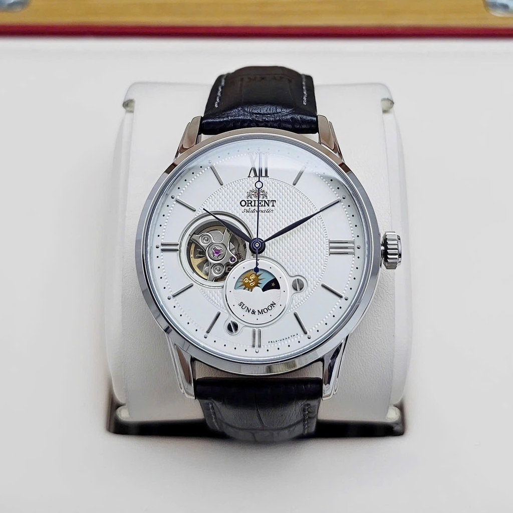 Đồng Hồ Nam Orient Automatic Sun And Moon RA-AS0011S10B ( RA-AS0011S30B ) ( RA-AS0011S00C ) ( RN-AS0003S )