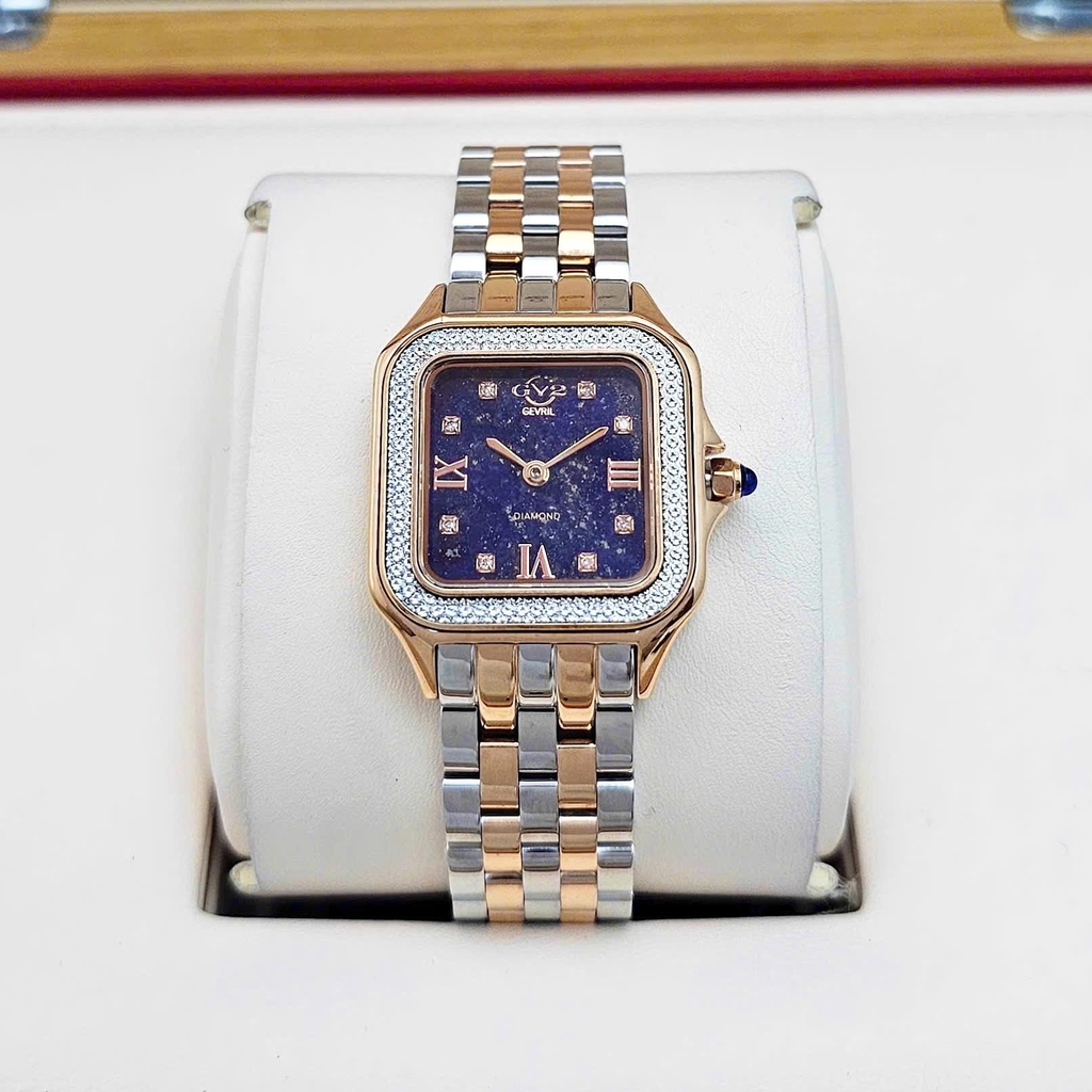 Đồng Hồ Nữ Gv2 By Gevril Quartz Milan Diamond 121141B