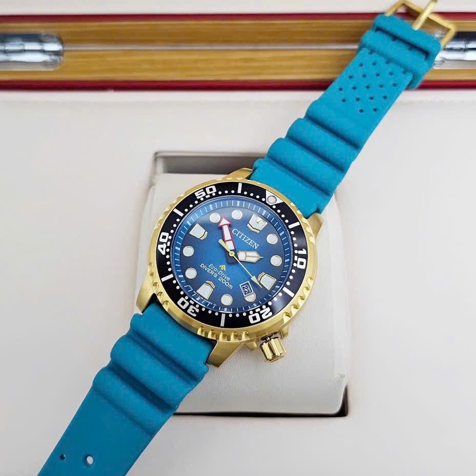 Đồng Hồ Nam Citizen Quartz Eco-Drive Promaster Dive Blue Dial BN0162-02X