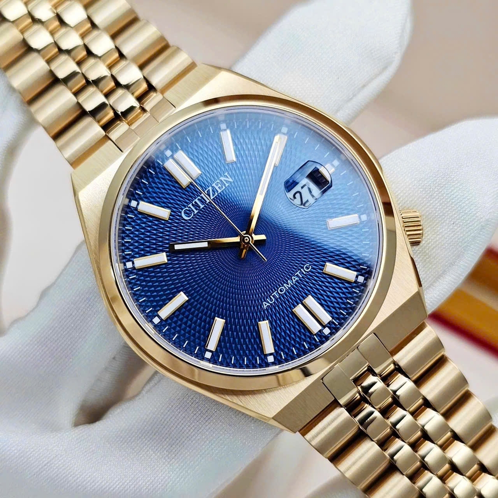 Đồng Hồ Nam Citizen Automatic Tsuyosa 60 Rose Deep Blue NK0023-57L