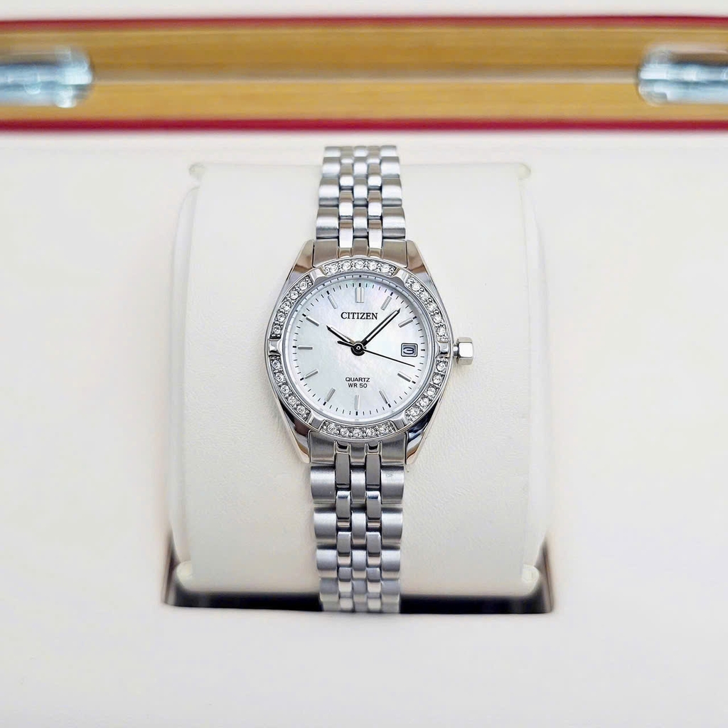 Đồng Hồ Nữ Citizen Quartz Diamond EU6060-55D