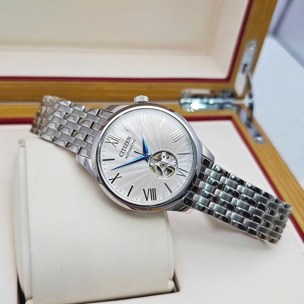 Đồng Hồ Nam Citizen Automatic Mechanical Open Heart NH9130-84A