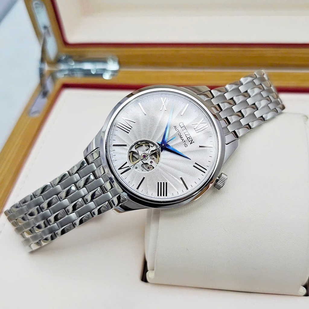 Đồng Hồ Nam Citizen Automatic Mechanical Open Heart NH9130-84A