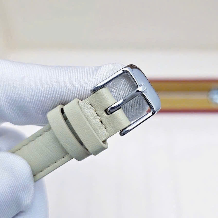 Đồng Hồ Nữ Casio Quartz LTP-E176L-5AVDF Dây Da Nude Mặt Trắng 