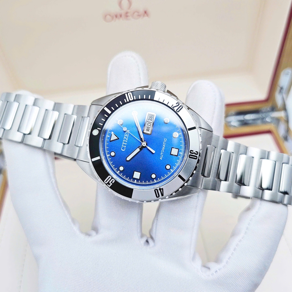 Đồng Hồ Nam Citizen Automatic Mechanical Blue NH7530-52M