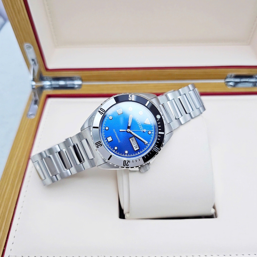Đồng Hồ Nam Citizen Automatic Mechanical Blue NH7530-52M