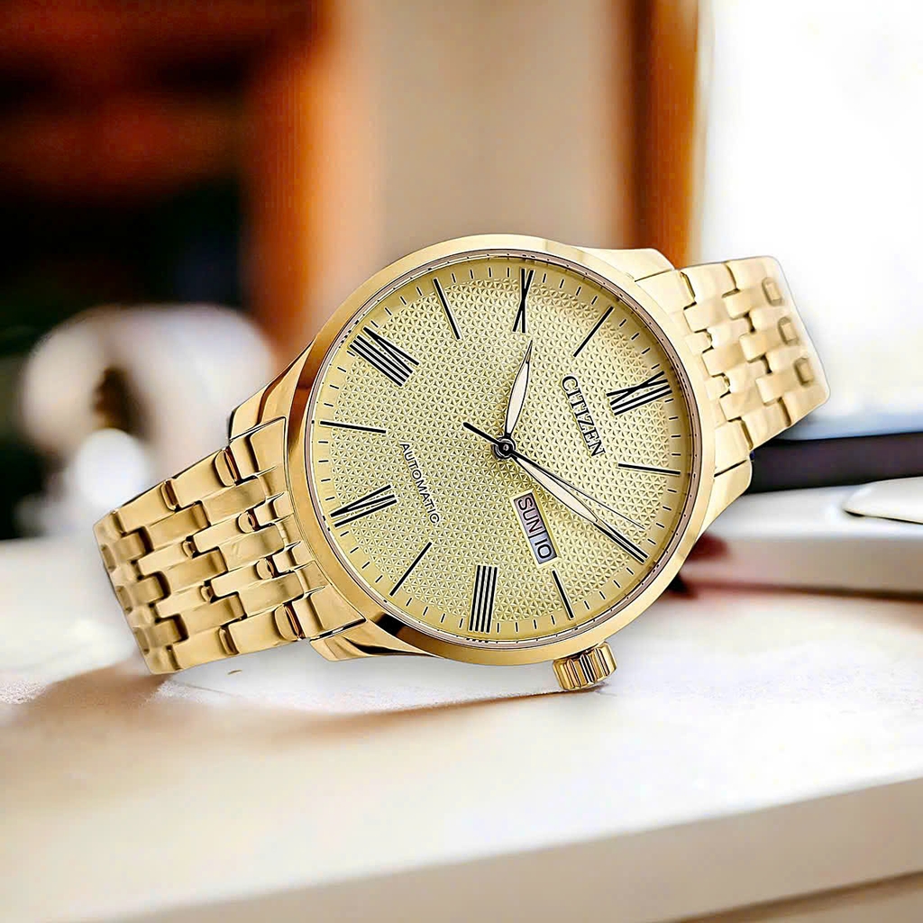 Đồng Hồ Nam Citizen Automatic Gold NH8352-53P
