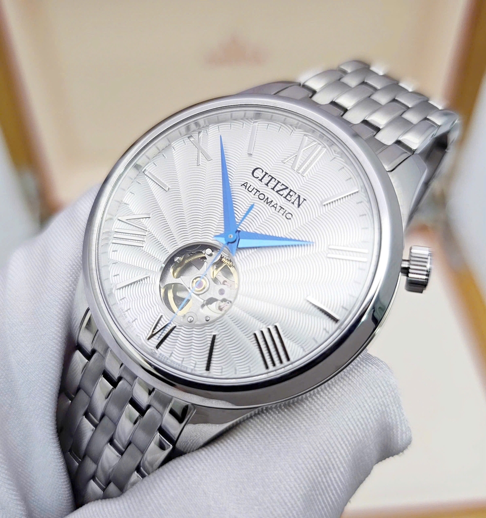 Đồng Hồ Nam Citizen Automatic Mechanical Open Heart NH9130-84A