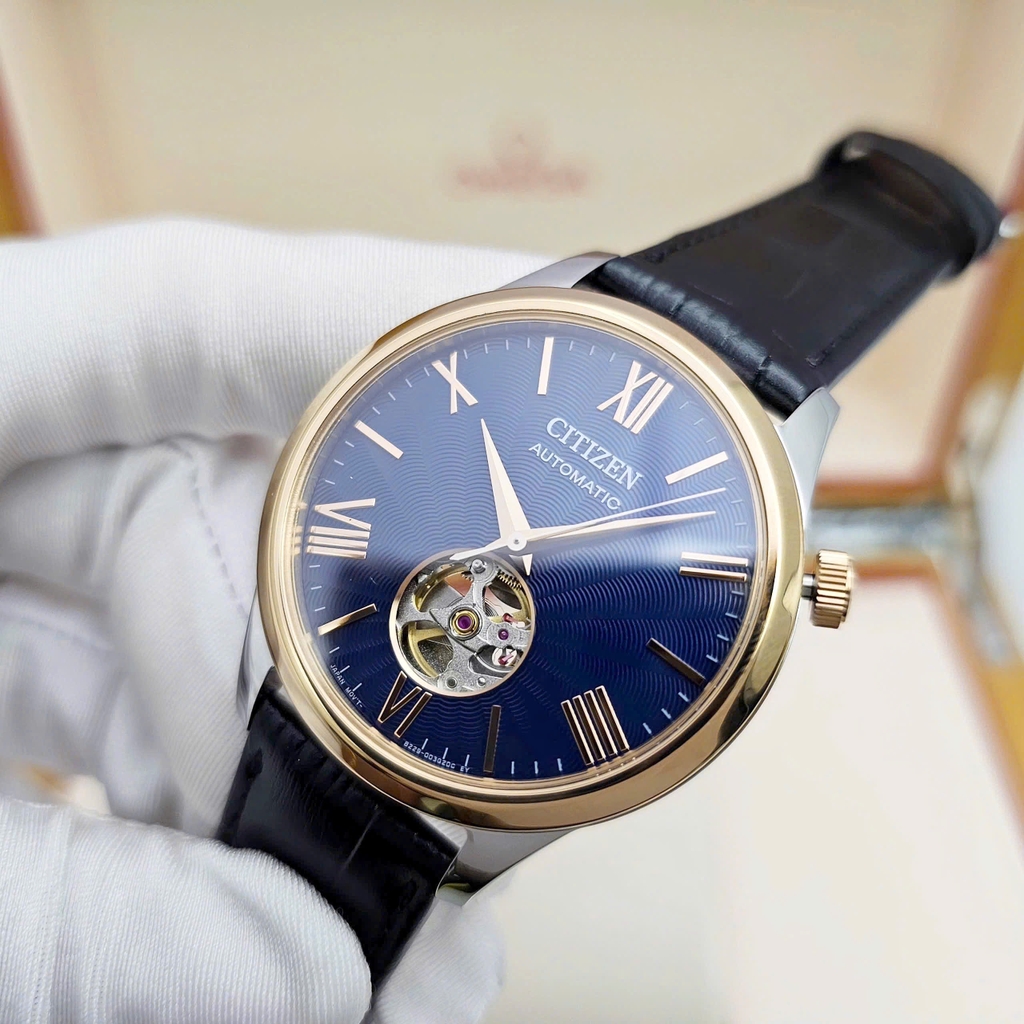 Đồng Hồ Nam Citizen Automatic Mechanical Open Heart NH9136-02L