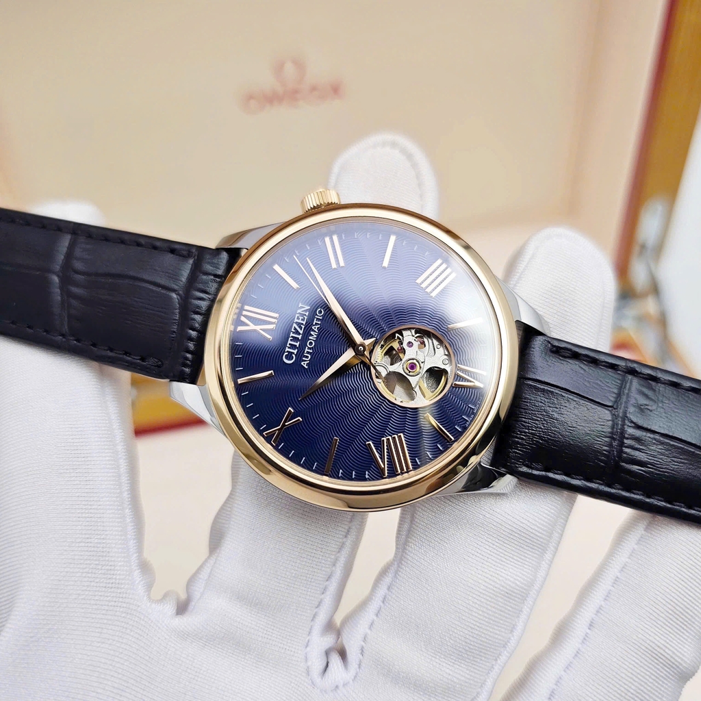 Đồng Hồ Nam Citizen Automatic Mechanical Open Heart NH9136-02L