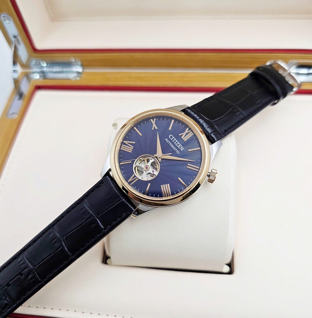 Đồng Hồ Nam Citizen Automatic Mechanical Open Heart NH9136-02L