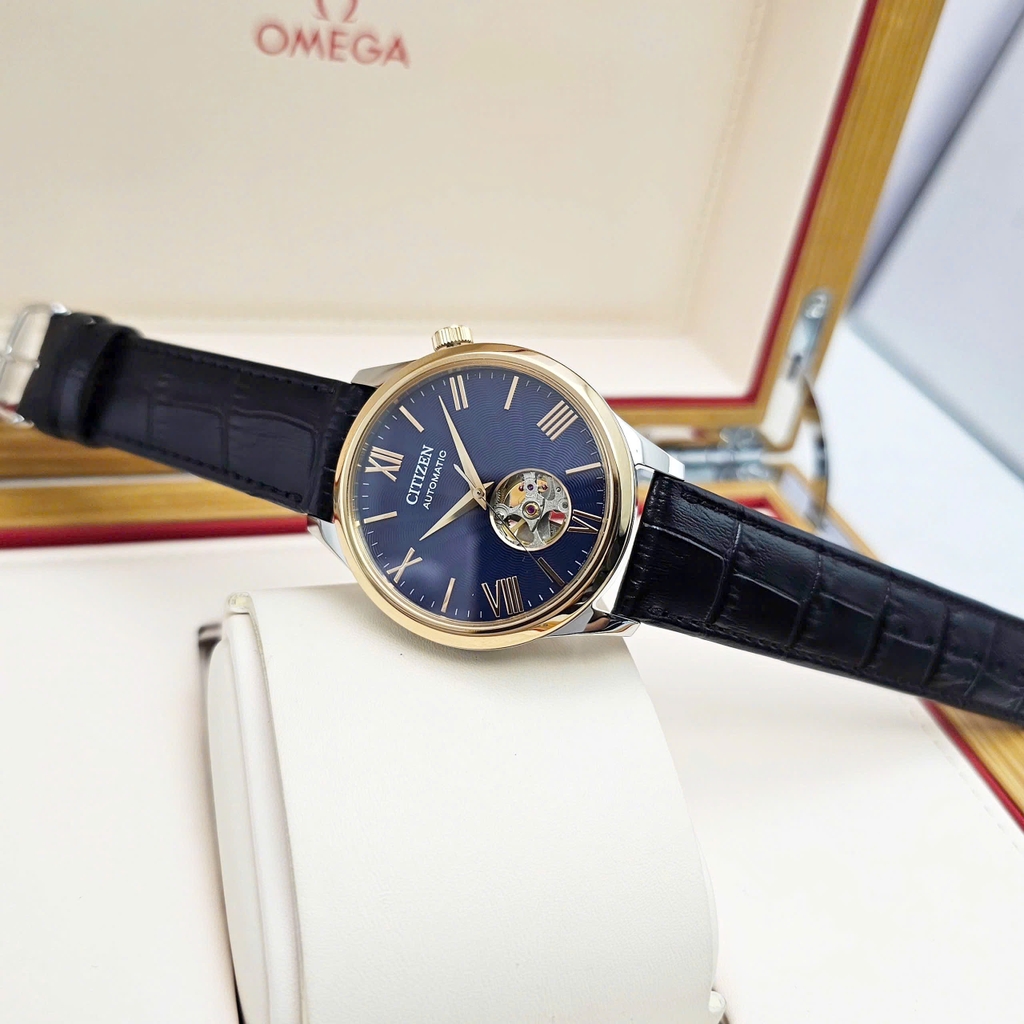 Đồng Hồ Nam Citizen Automatic Mechanical Open Heart NH9136-02L