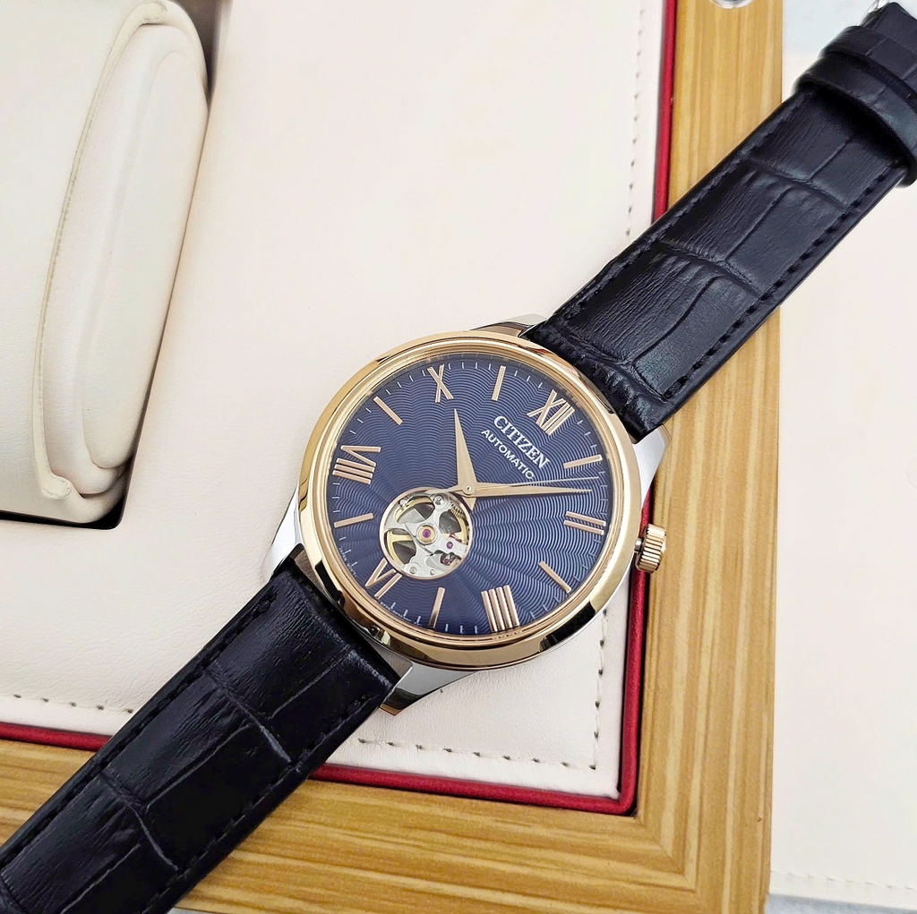 Đồng Hồ Nam Citizen Automatic Mechanical Open Heart NH9136-02L