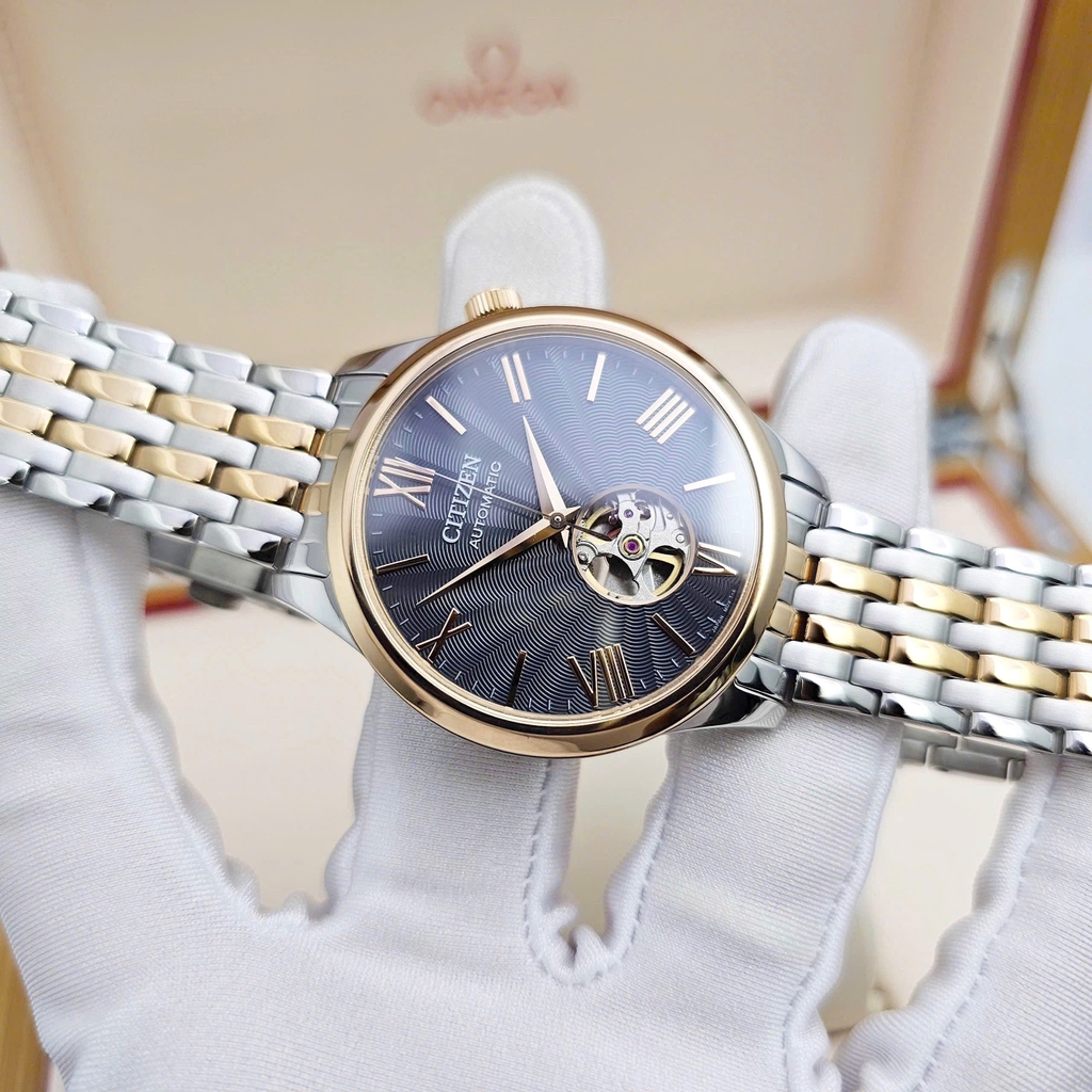 Đồng Hồ Nam Citizen Automatic Mechanical Open Heart NH9136-88H