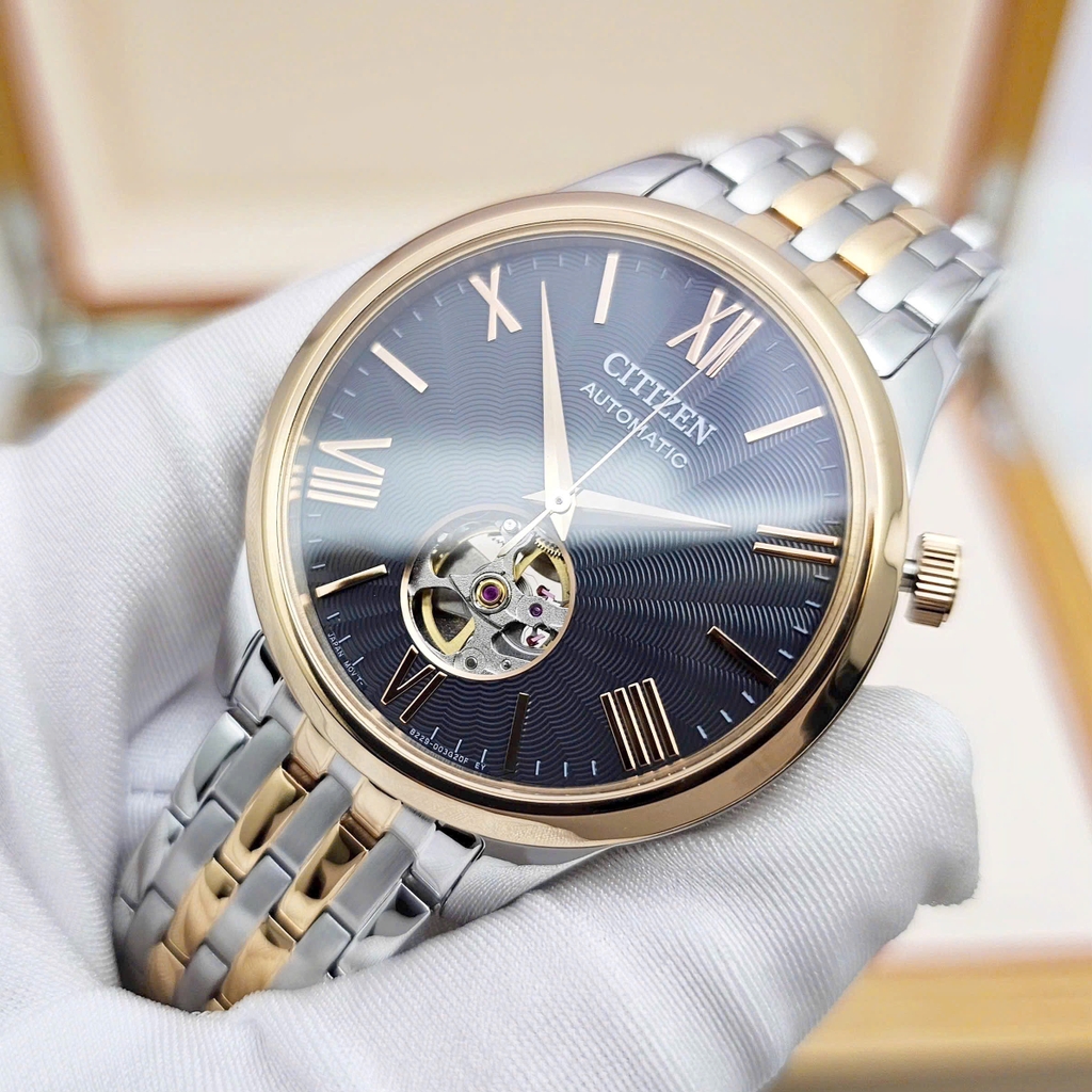 Đồng Hồ Nam Citizen Automatic Mechanical Open Heart NH9136-88H