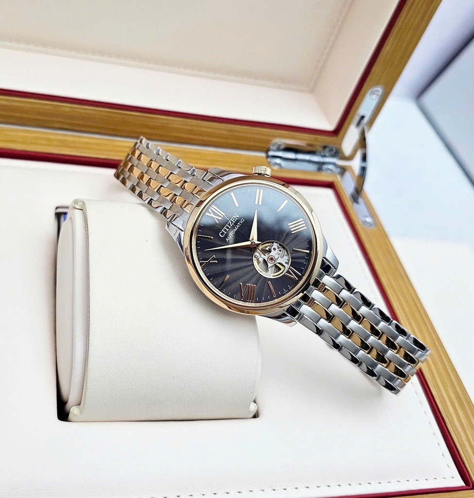 Đồng Hồ Nam Citizen Automatic Mechanical Open Heart NH9136-88H
