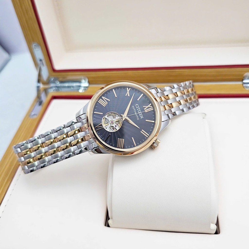 Đồng Hồ Nam Citizen Automatic Mechanical Open Heart NH9136-88H