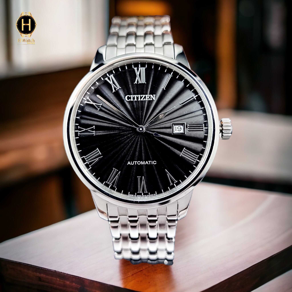 Đồng Hồ Nam Citizen Automatic NJ0080-50E ( NJ0080-92E ) Mặt Số Đen Sapphire