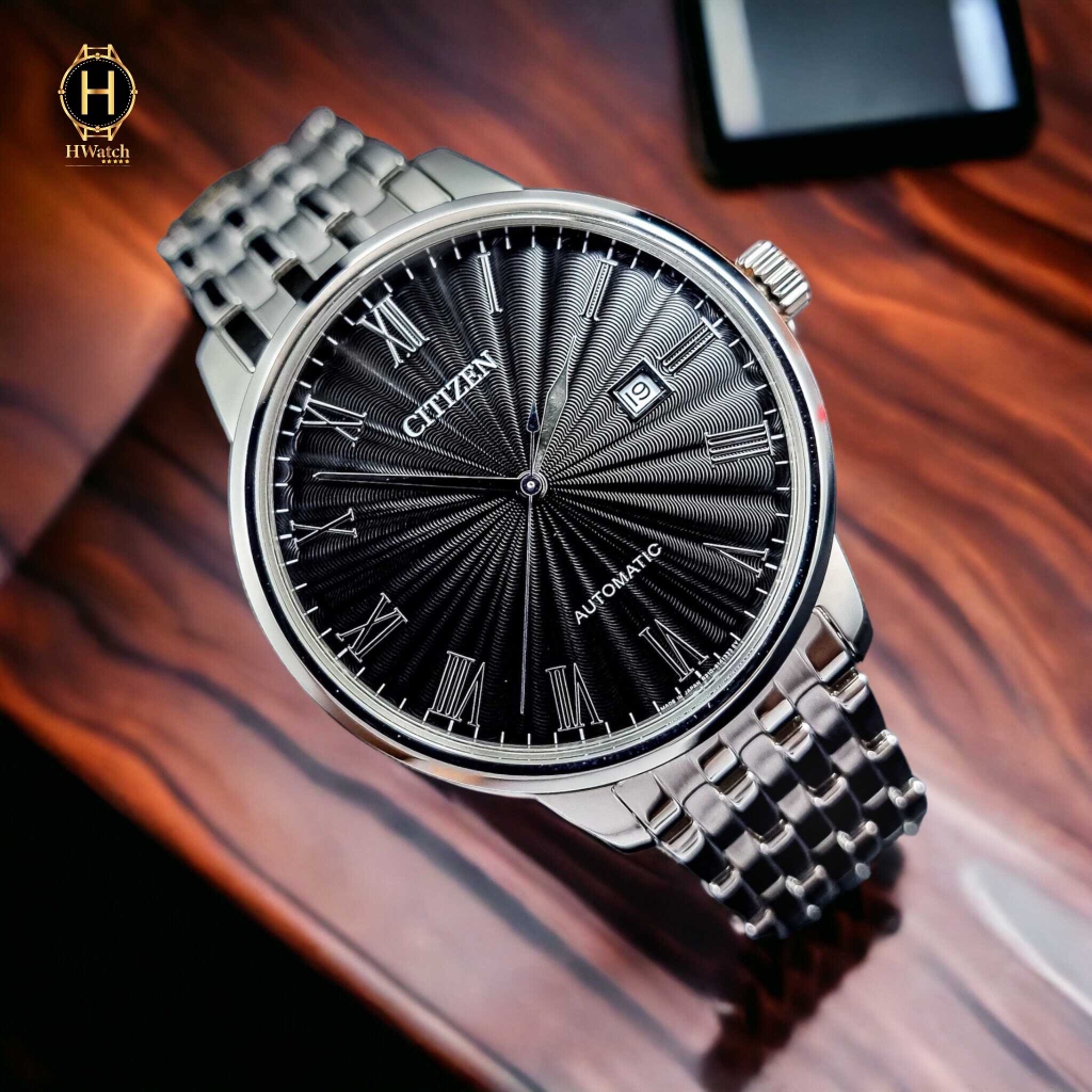 Đồng Hồ Nam Citizen Automatic NJ0080-50E ( NJ0080-92E ) Mặt Số Đen Sapphire