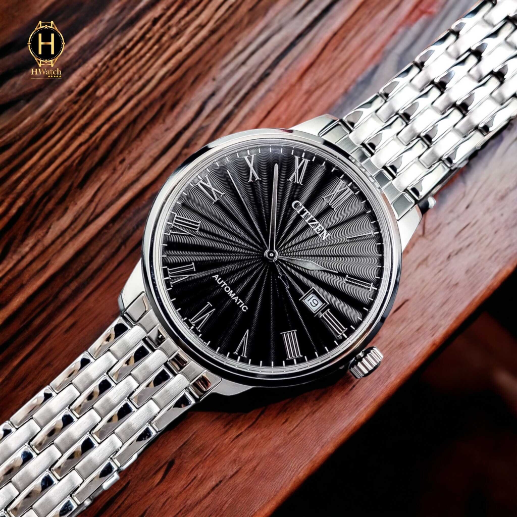 Đồng Hồ Nam Citizen Automatic NJ0080-50E ( NJ0080-92E ) Mặt Số Đen Sapphire