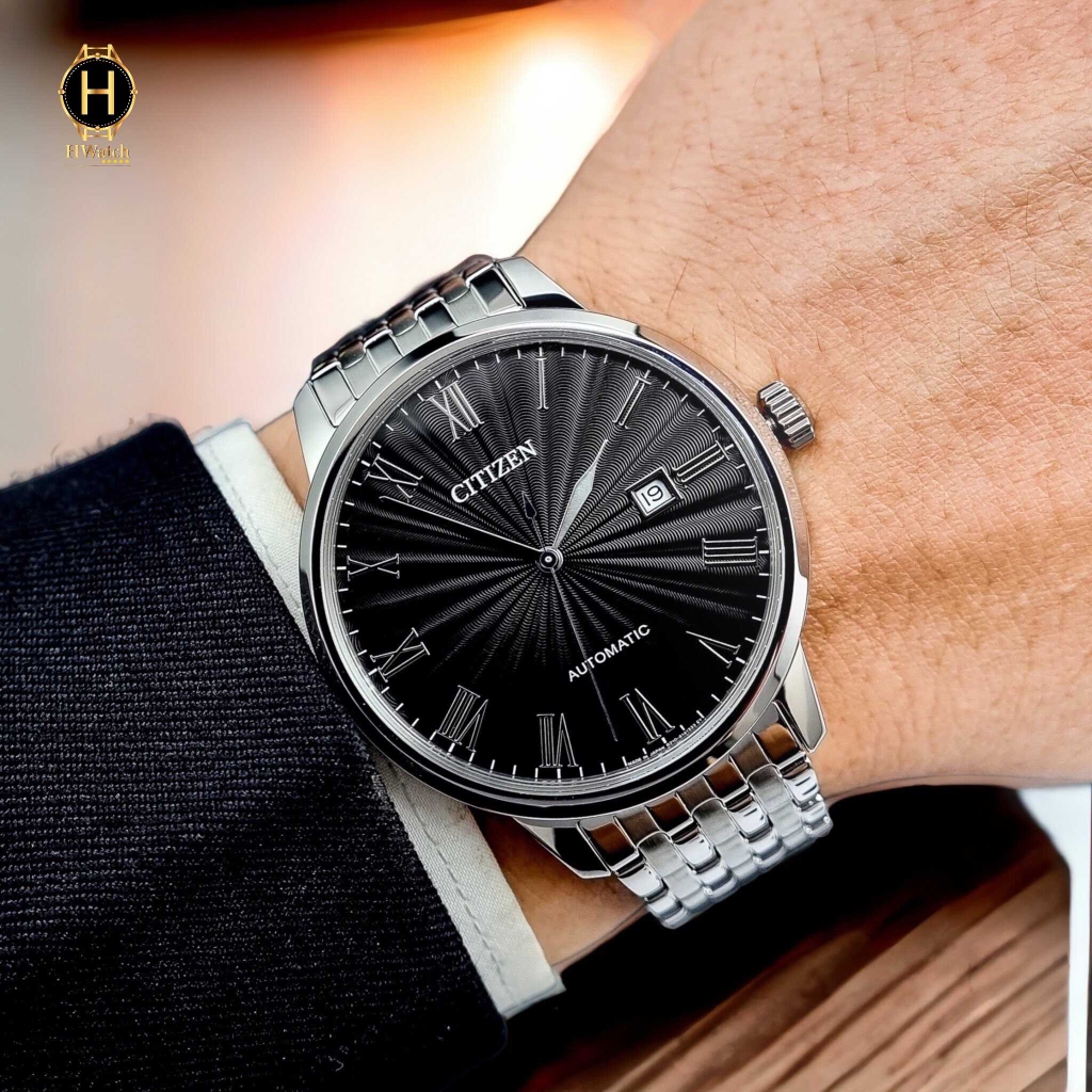 Đồng Hồ Nam Citizen Automatic NJ0080-50E ( NJ0080-92E ) Mặt Số Đen Sapphire