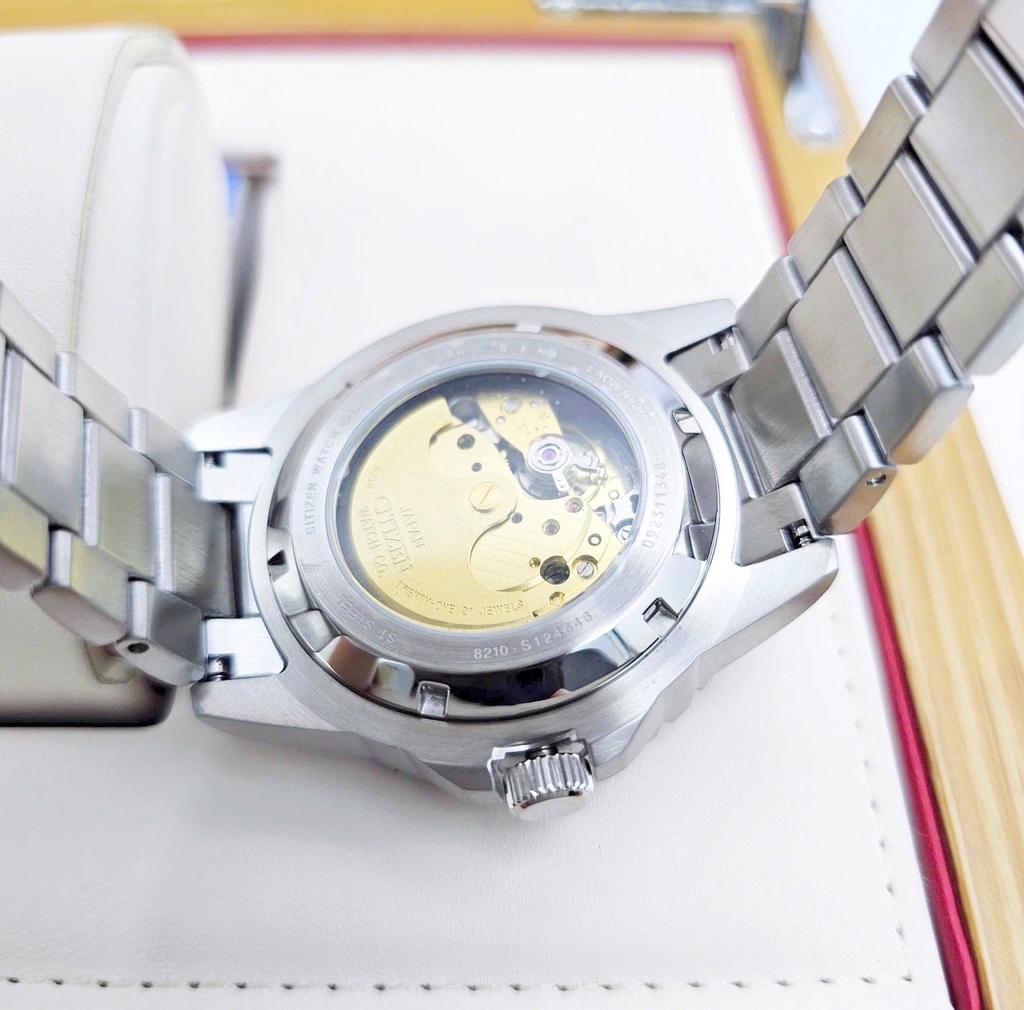 Đồng Hồ Nam Citizen Automatic NJ0120-81E Thép Mặt Đen