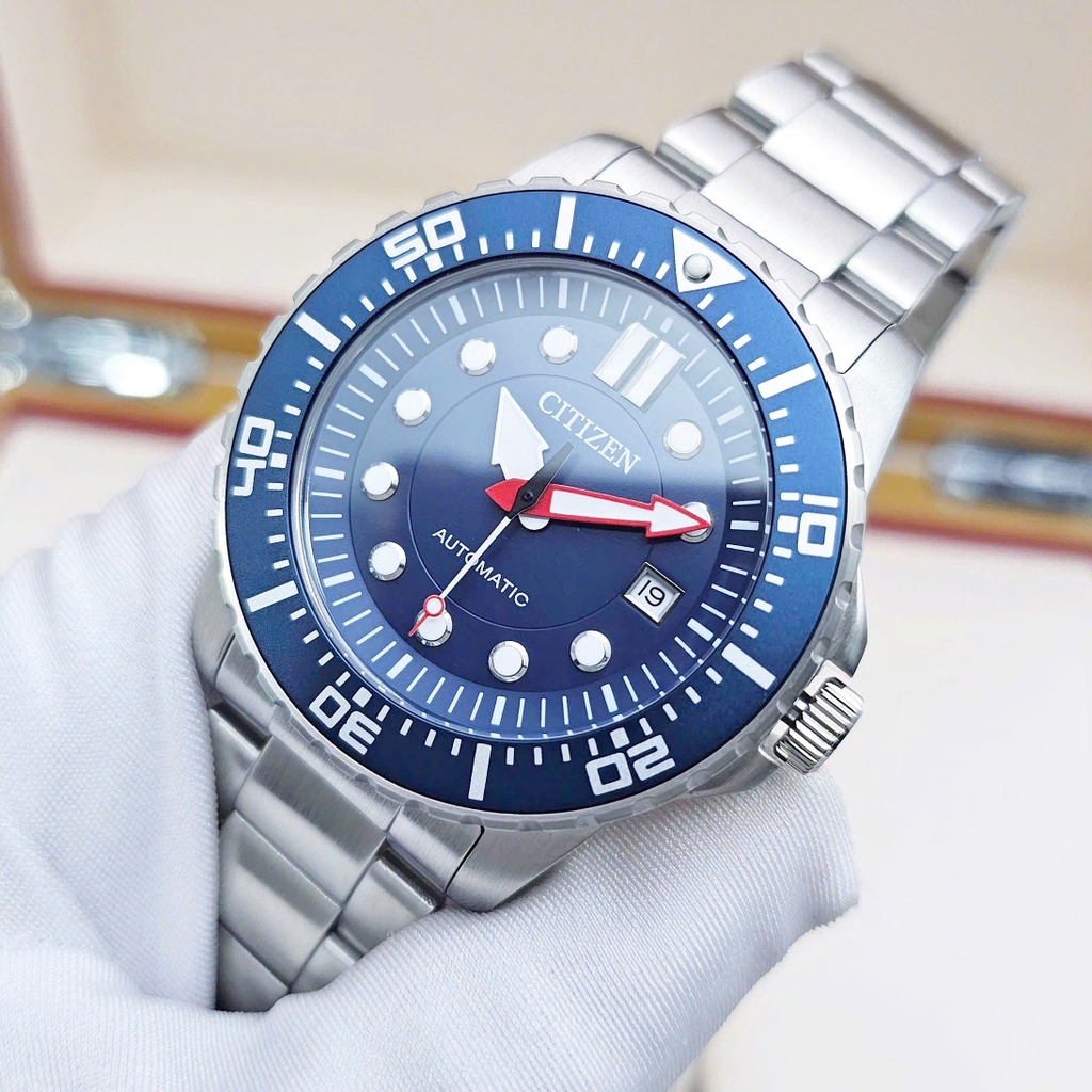 Đồng Hồ Nam Citizen Automatic NJ0121-89L Thép Mặt Xanh Lam