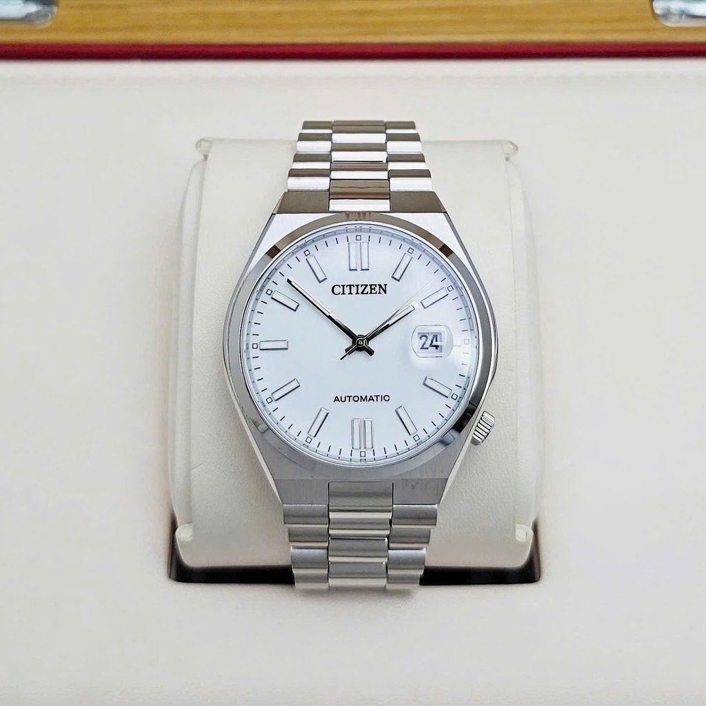 Đồng Hồ Nam Citizen Automatic Tsuyosa Mechanical White NJ0150-81A