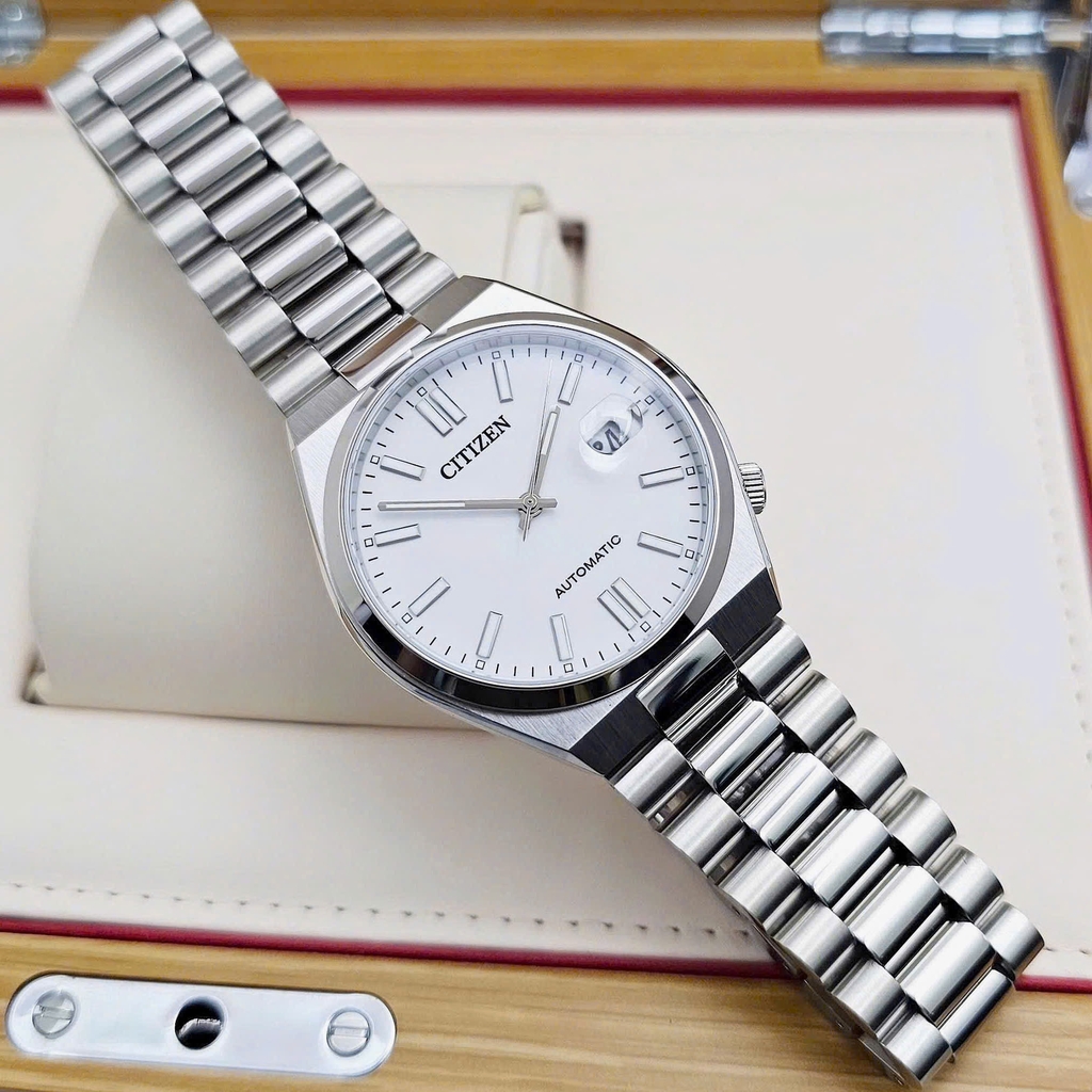 Đồng Hồ Nam Citizen Automatic Tsuyosa Mechanical White NJ0150-81A