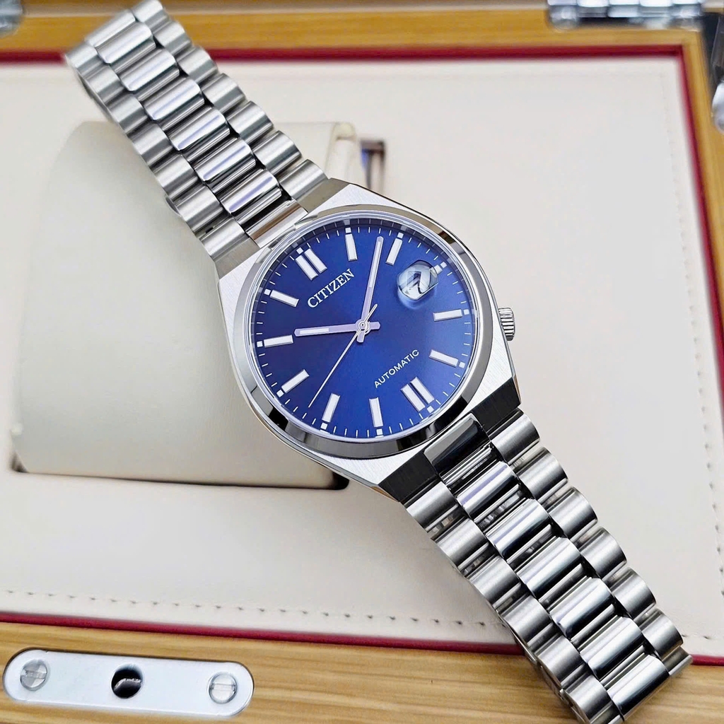 Đồng Hồ Nam Citizen Automatic Tsuyosa Mechanical Blue NJ0150-81L 