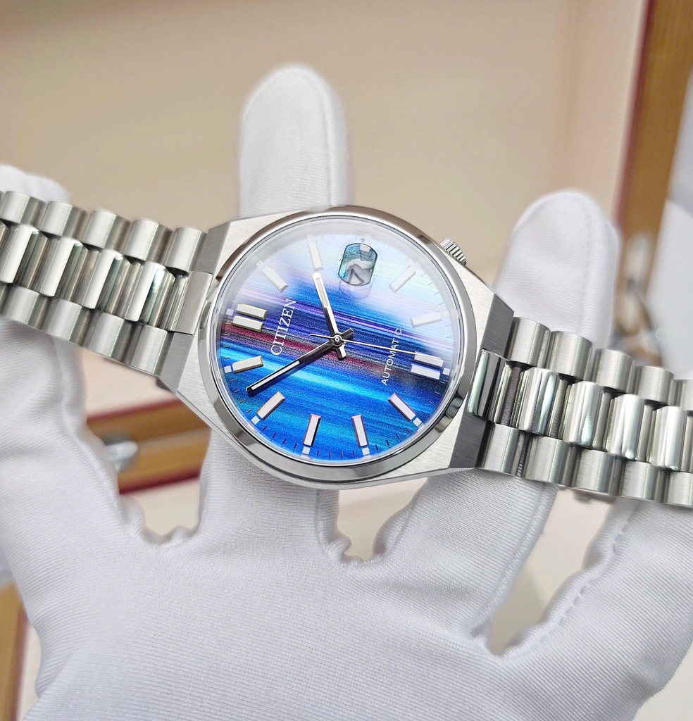 Đồng Hồ Nam Citizen Automatic Tsuyosa Mechanical Blue Multiple NJ0151-53W ( NJ0151 )