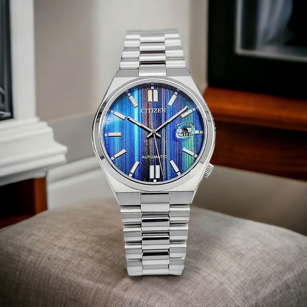 Đồng Hồ Nam Citizen Automatic Tsuyosa Mechanical Blue Multiple NJ0151-53W ( NJ0151 )