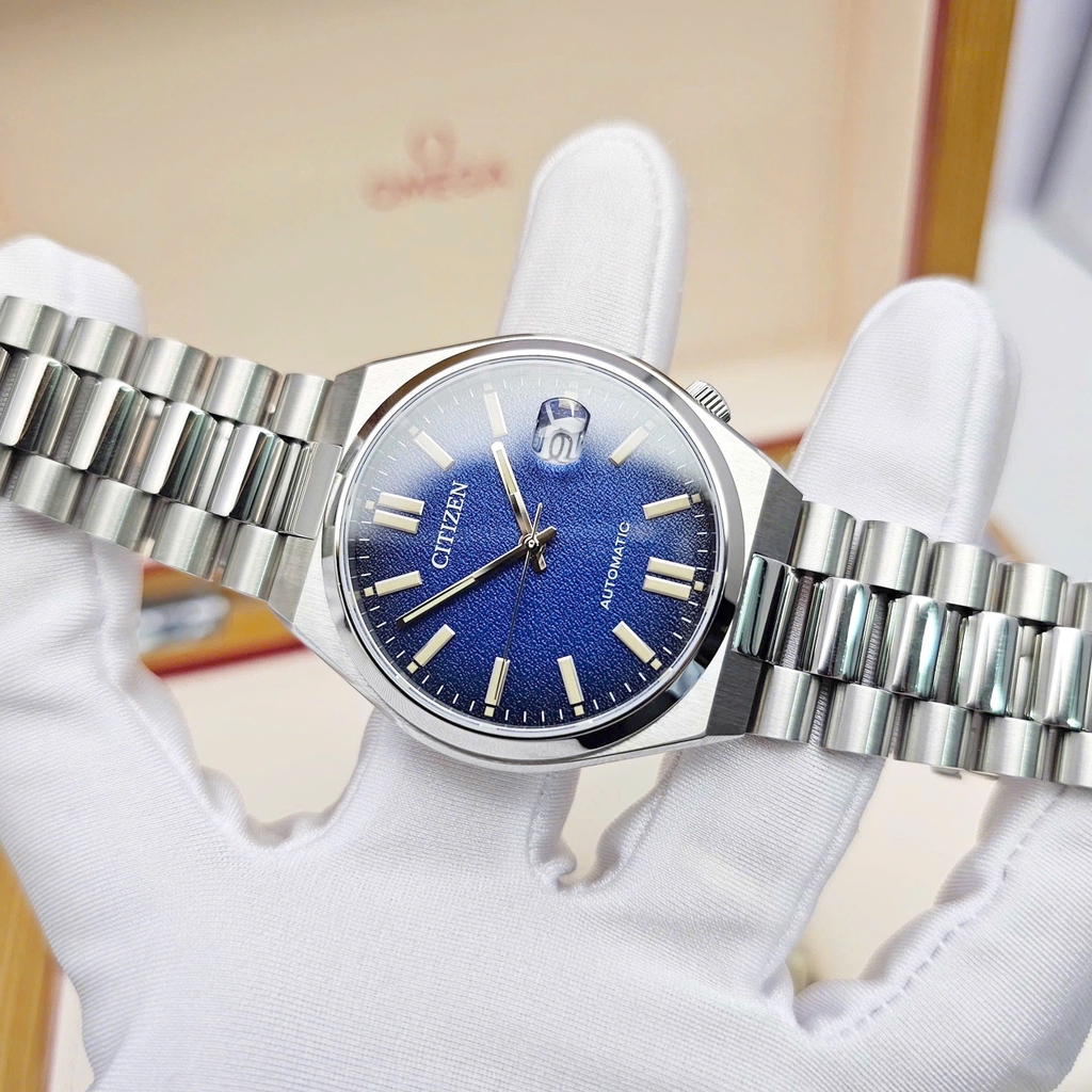 Đồng Hồ Nam Citizen Automatic Tsuyosa Mechanical BLue NJ0151-88L