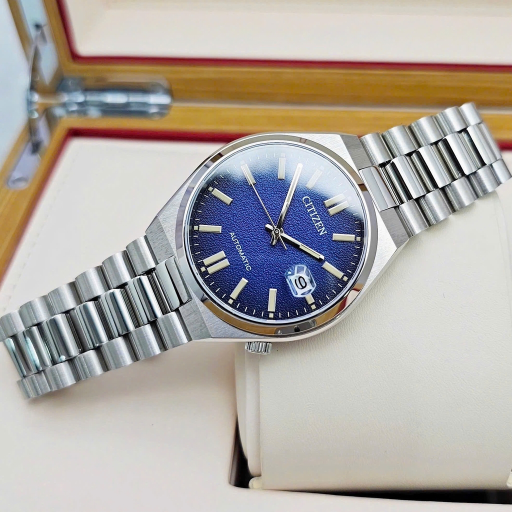 Đồng Hồ Nam Citizen Automatic Tsuyosa Mechanical BLue NJ0151-88L