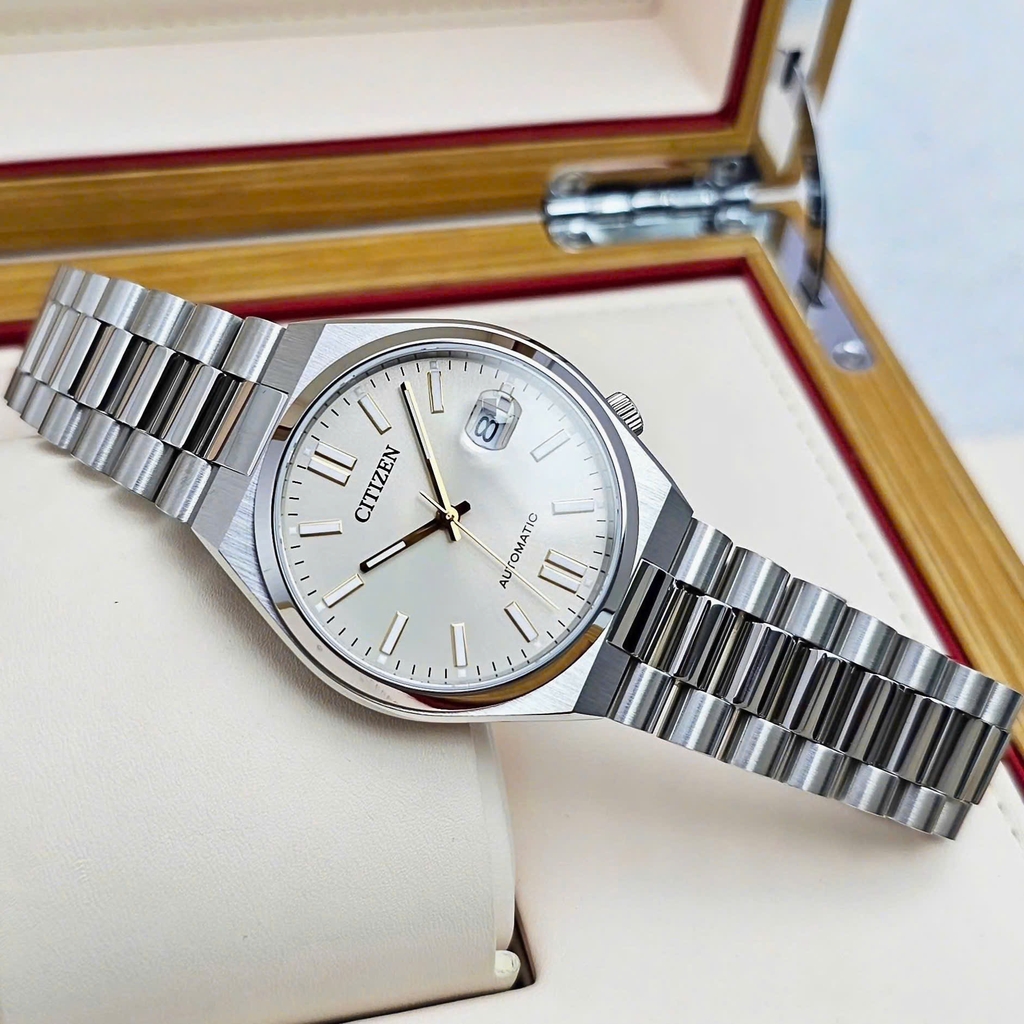 Đồng Hồ Nam Citizen Automatic Tsuyosa Mechanical Beige NJ0151-88W