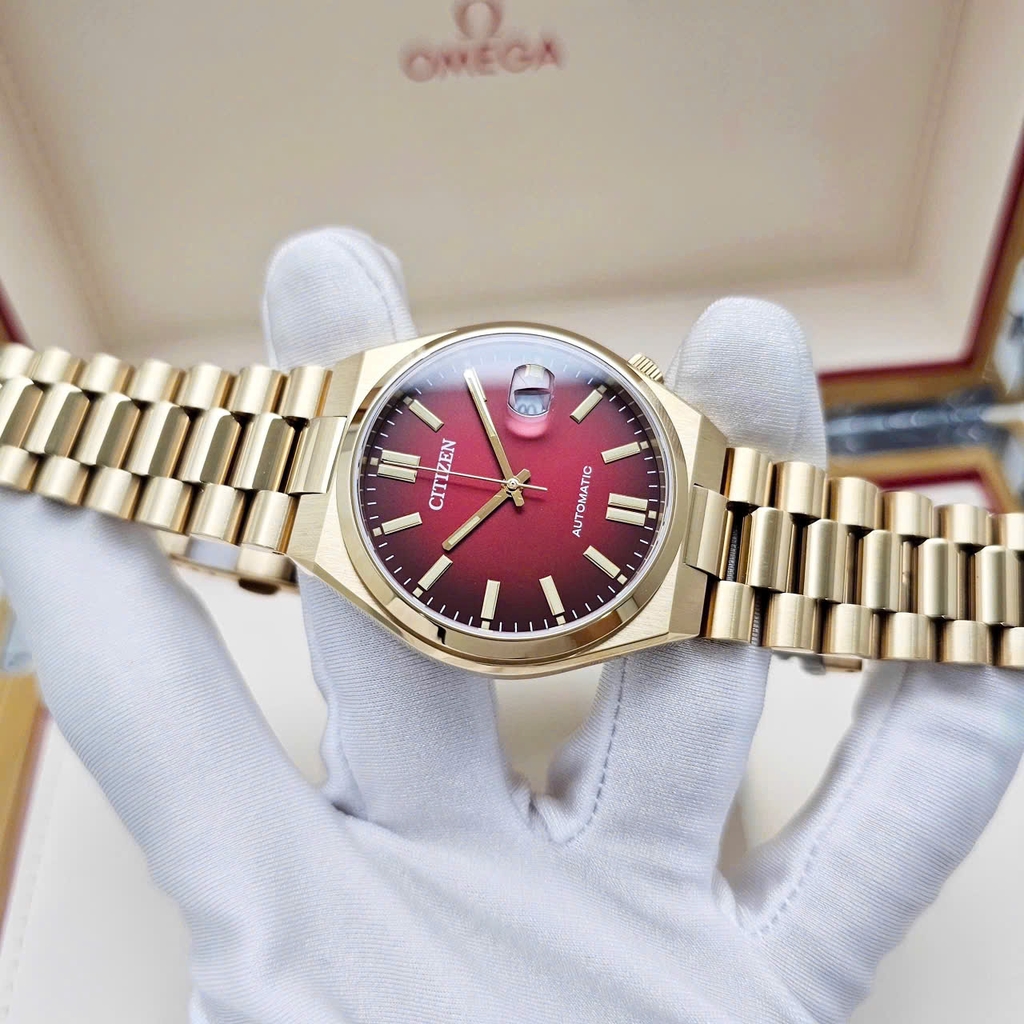 Đồng Hồ Nam Citizen Automatic Tsuyosa Mechanical Rose Red NJ0153-82X